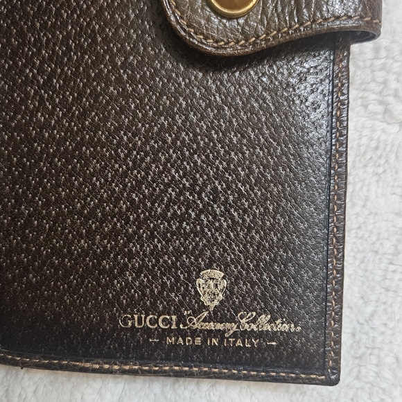 Vintage Gucci Ophidia Bifold Wallet Gold Chain Signature Monogram COA - Picture 6 of 9